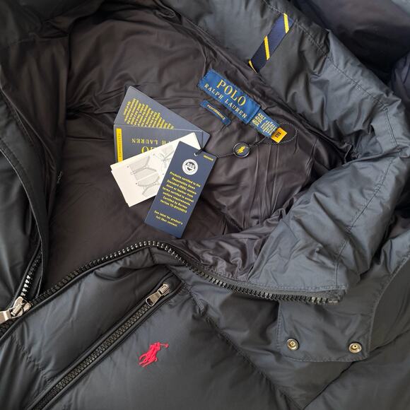 Polo Ralph Lauren Gotham Down Jacket Mens 4XL Black Puffer Quilted Hooded - Picture 6 of 10